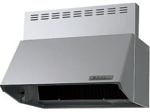 パナソニックの快適レンジフード！　レンジフード 富士工業製（Panasonic）QSS73AH1F2　間口60cm　シルバー　壁付けタイプ　ブーツ型シロッコファン　上幕板付き